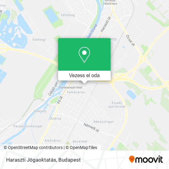 Haraszti Jógaoktatás térkép