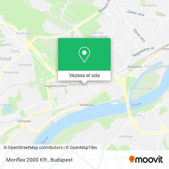 Moriflex 2000 Kft. térkép