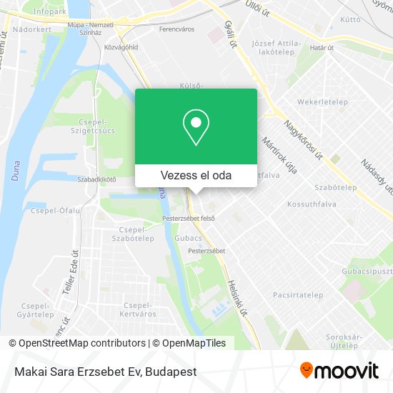 Makai Sara Erzsebet Ev térkép