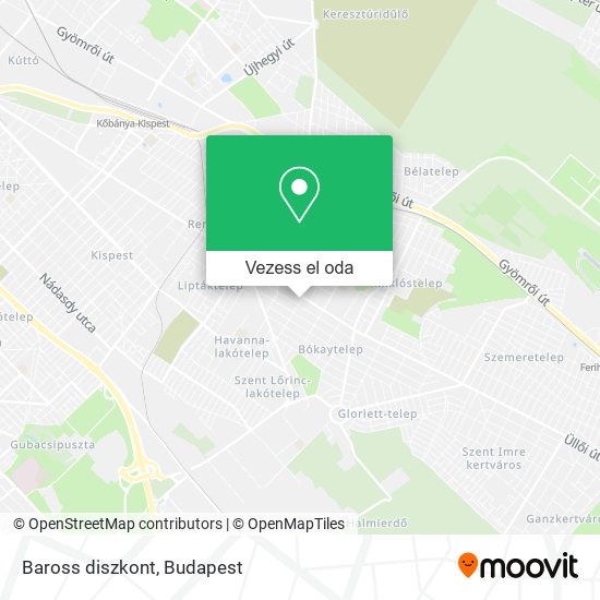 Baross diszkont térkép