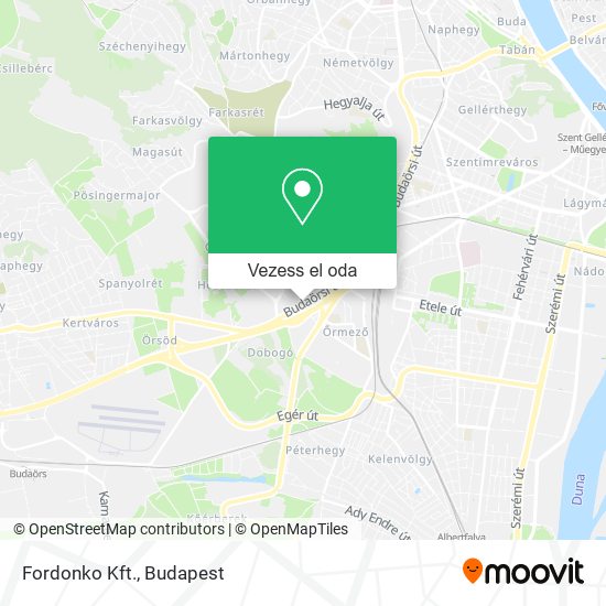 Fordonko Kft. térkép