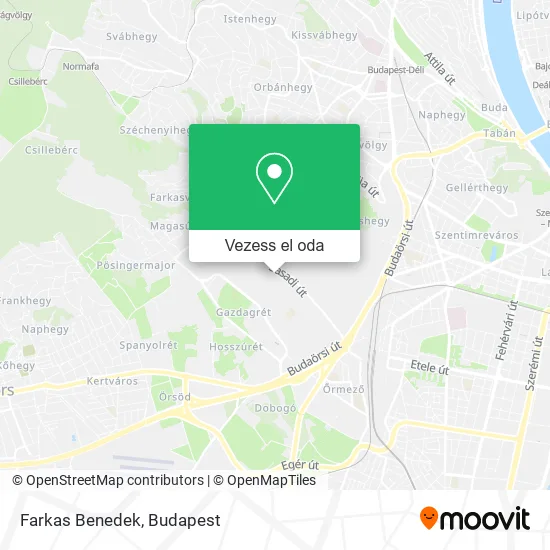 Farkas Benedek térkép