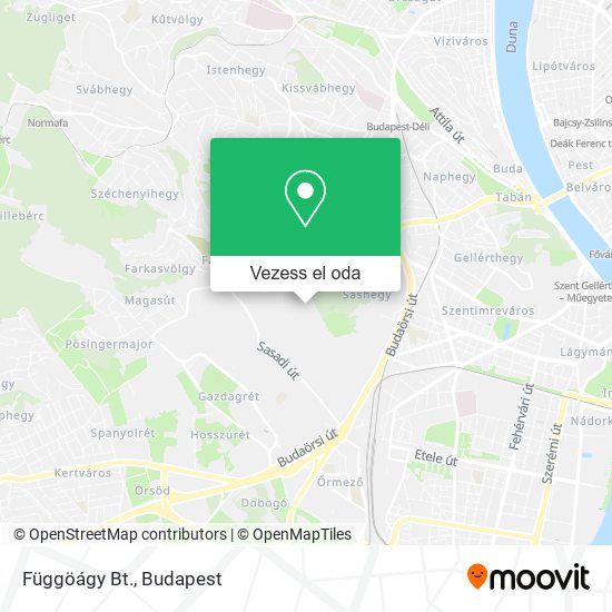 Függöágy Bt. térkép