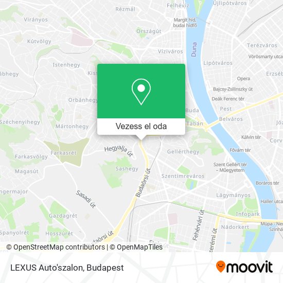 LEXUS Auto'szalon térkép