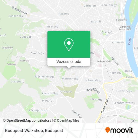 Budapest Walkshop térkép