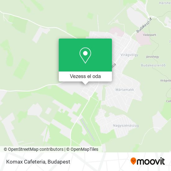 Komax Cafeteria térkép