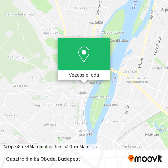 Gasztroklinika Obuda térkép