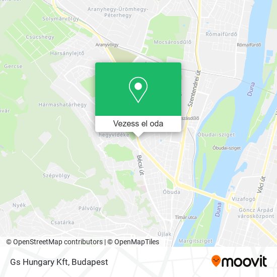 Gs Hungary Kft térkép