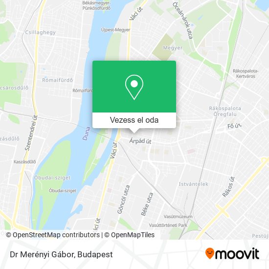 Dr Merényi Gábor térkép
