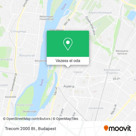 Trecom 2000 Bt. térkép