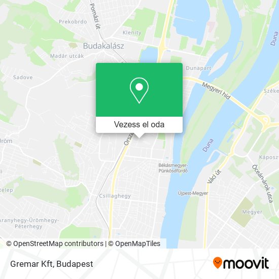 Gremar Kft térkép