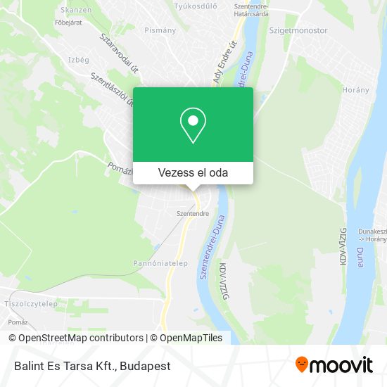 Balint Es Tarsa Kft. térkép