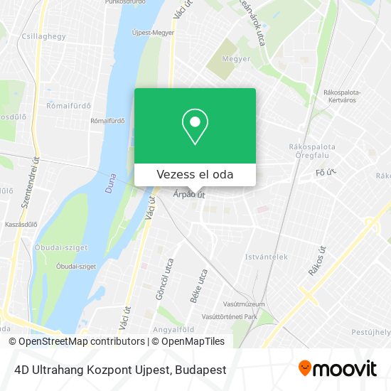 4D Ultrahang Kozpont Ujpest térkép