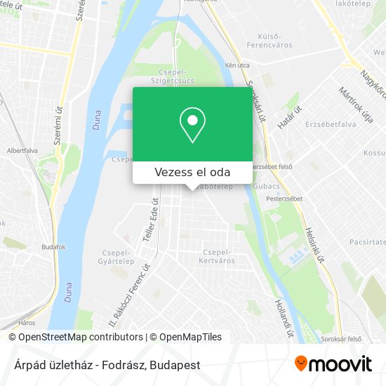 Árpád üzletház - Fodrász térkép