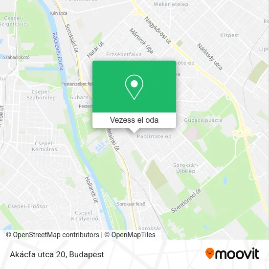 Akácfa utca 20 térkép