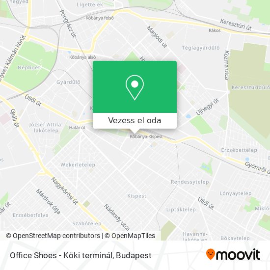 Office Shoes - Köki terminál térkép