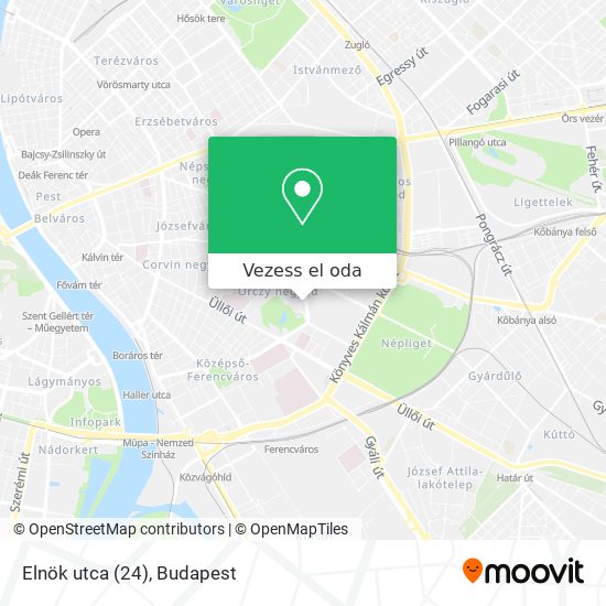 Elnök utca (24) térkép