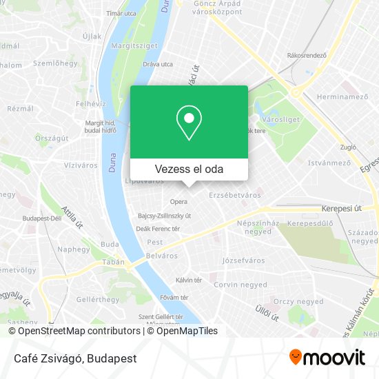 Café Zsivágó térkép