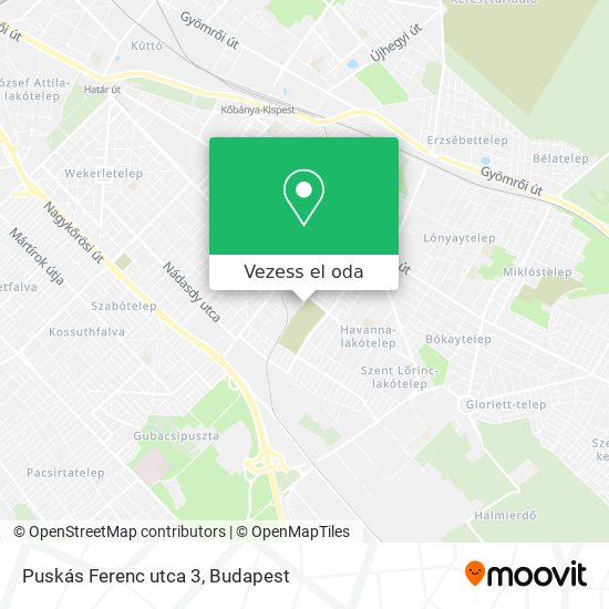 Puskás Ferenc utca 3 térkép