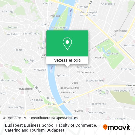 Budapest Business School, Faculty of Commerce, Catering and Tourism térkép