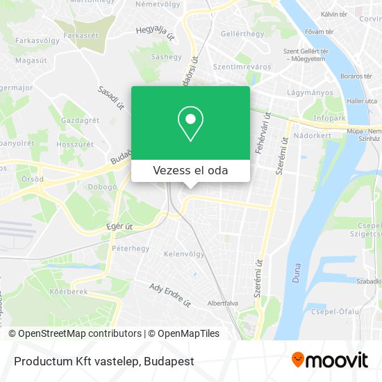 Productum Kft vastelep térkép