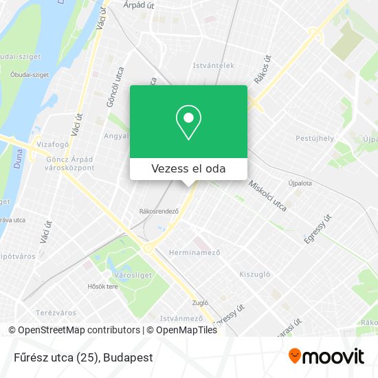 Fűrész utca (25) térkép