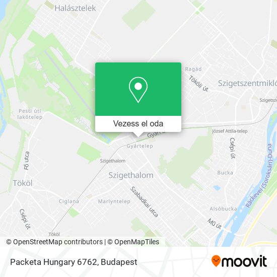 Packeta Hungary 6762 térkép