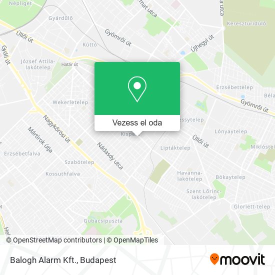 Balogh Alarm Kft. térkép