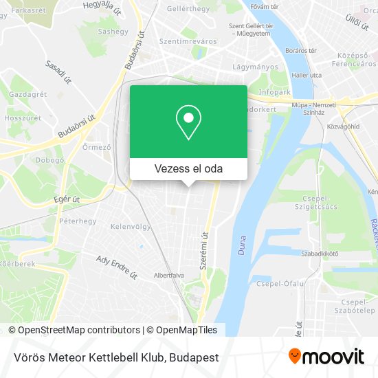 Vörös Meteor Kettlebell Klub térkép