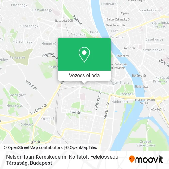 Nelson Ipari-Kereskedelmi Korlátolt Felelösségü Társaság térkép