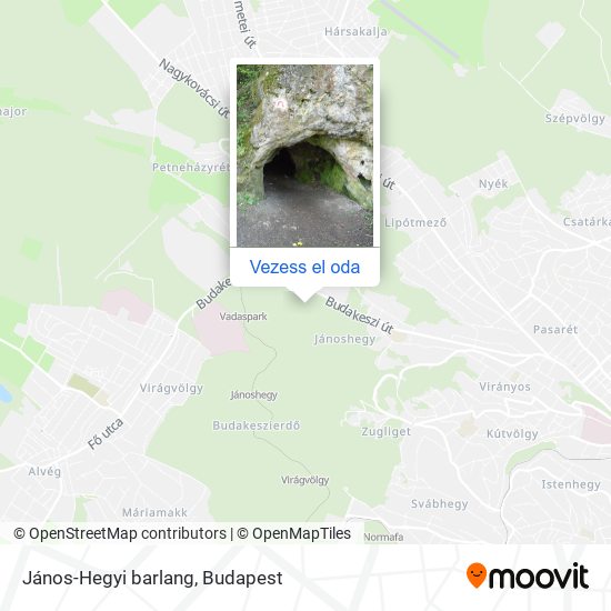 János-Hegyi barlang térkép