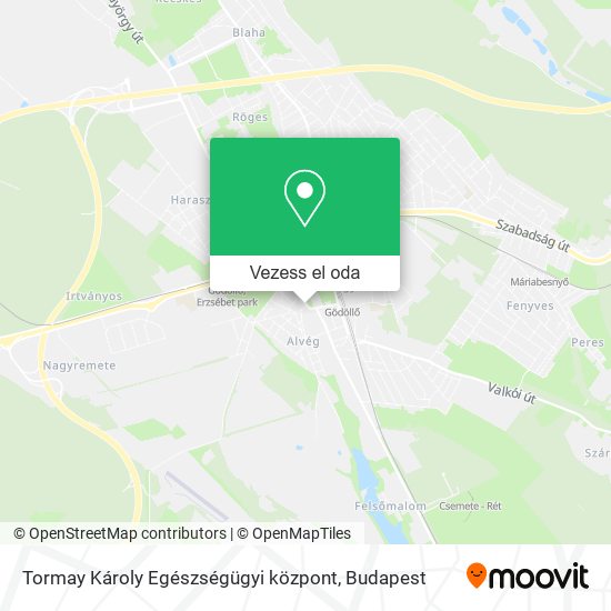 Tormay Károly Egészségügyi központ térkép