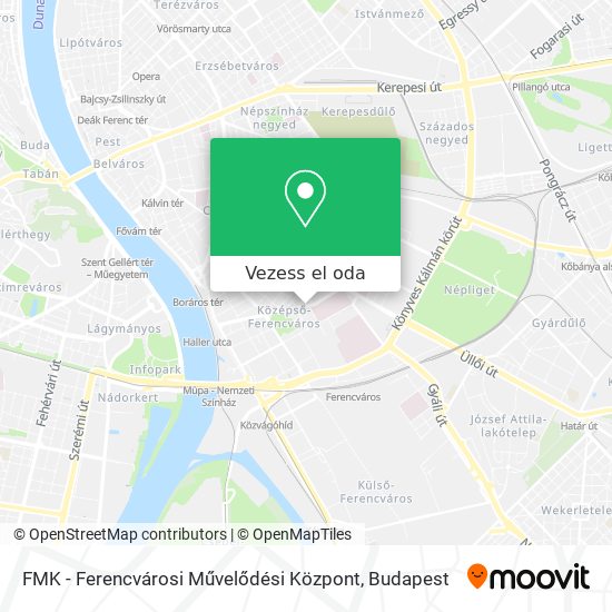 FMK - Ferencvárosi Művelődési Központ térkép