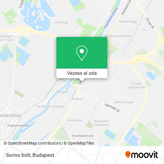 Sorivo bolt térkép