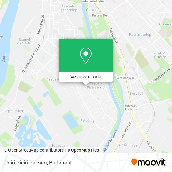 Iciri Piciri pékség térkép