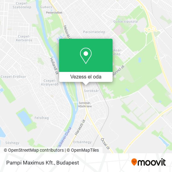 Pampi Maximus Kft. térkép