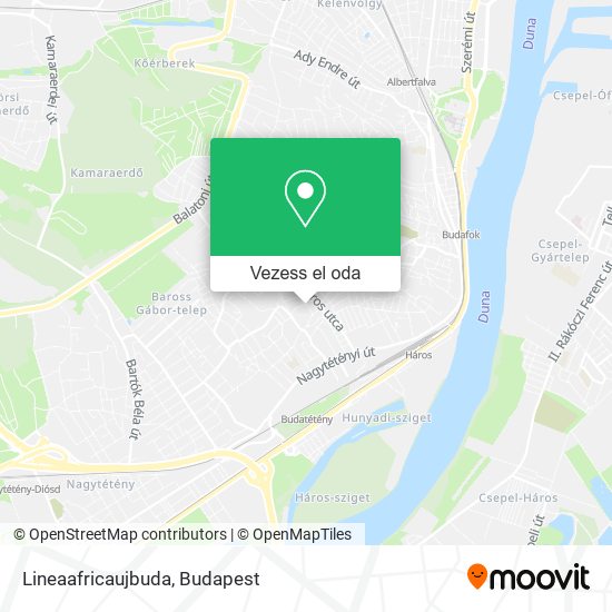 Lineaafricaujbuda térkép