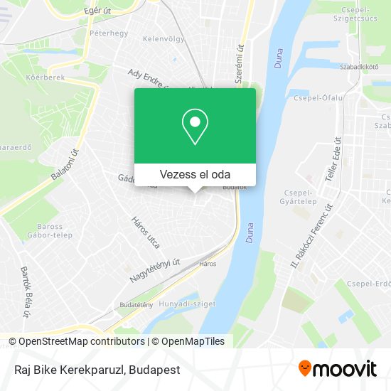 Raj Bike Kerekparuzl térkép