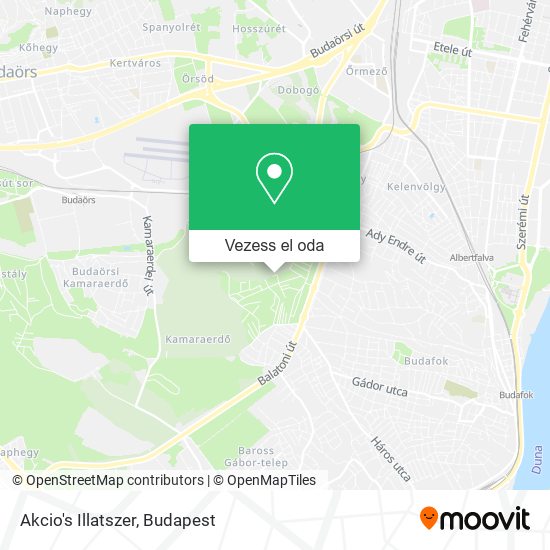 Akcio's Illatszer térkép