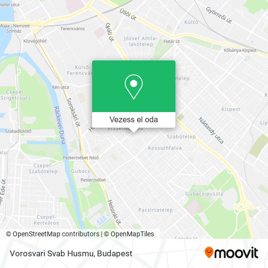 Vorosvari Svab Husmu térkép