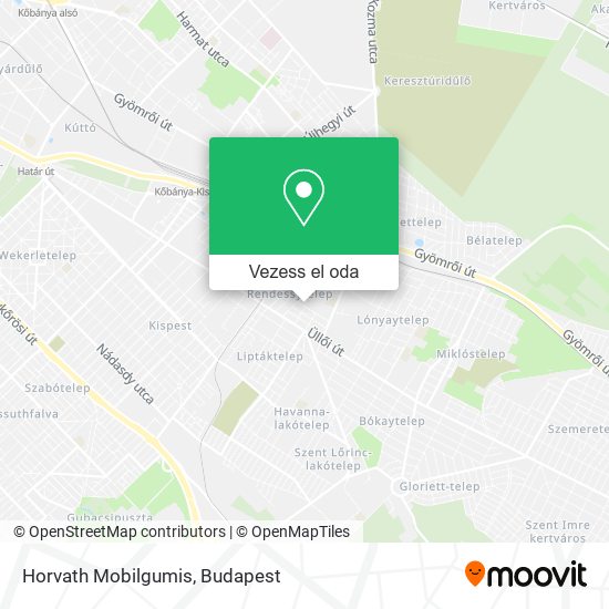 Horvath Mobilgumis térkép
