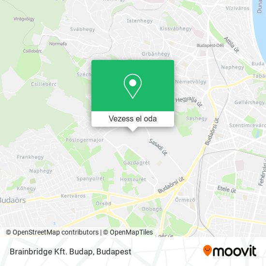 Brainbridge Kft. Budap térkép