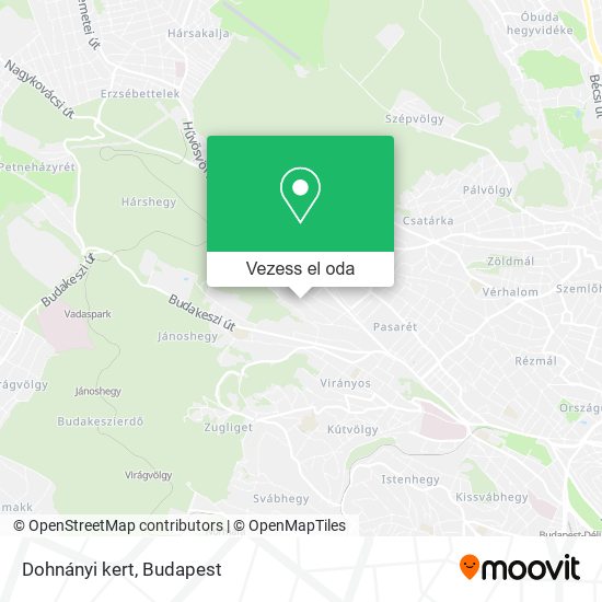 Dohnányi kert térkép