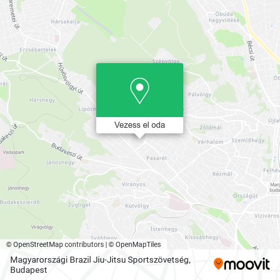 Magyarországi Brazil Jiu-Jitsu Sportszövetség térkép