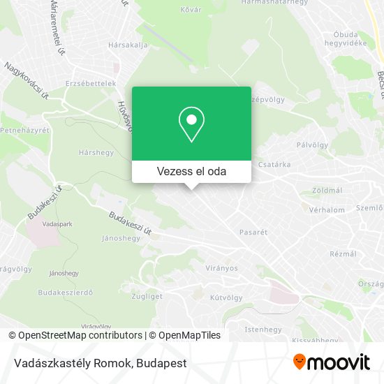 Vadászkastély Romok térkép