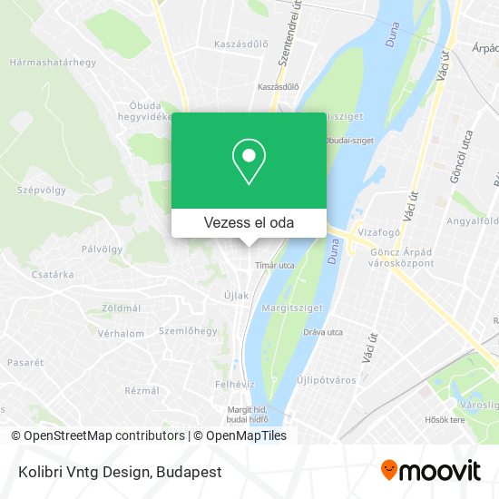 Kolibri Vntg Design térkép