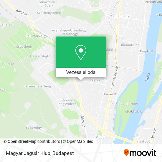 Magyar Jaguár Klub térkép