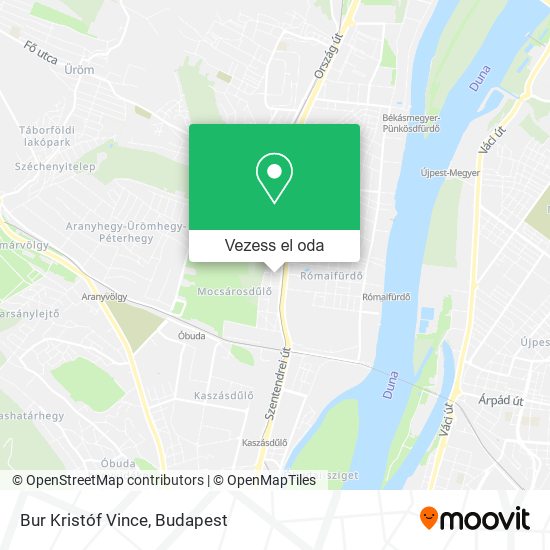 Bur Kristóf Vince térkép