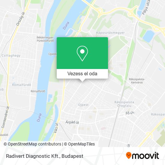 Radivert Diagnostic Kft. térkép