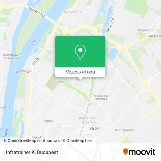 Infratrainer K térkép
